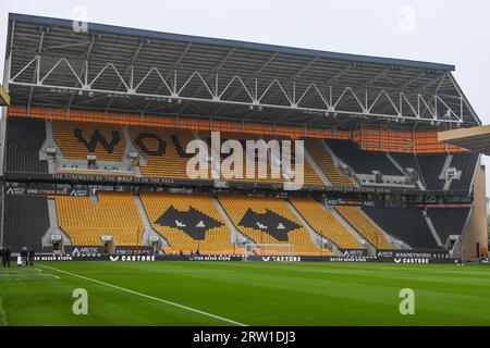 General view of Molineux Stadium, Home of Wolverhampton Wanderersduring the Premier League match Wolverhampton Wanderers vs Liverpool at Molineux, Wolverhampton, United Kingdom, 16th September 2023  (Photo by Mike Jones/News Images) Stock Photo