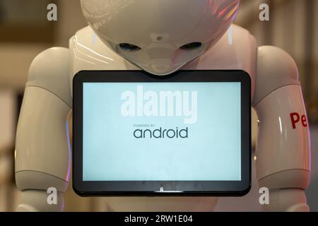 07.07.2022, Germany, Bremen, Bremen - AI-equipped robot in the Transfer Centre for Artificial Intelligence BREMEN.AI (between business and science, a Stock Photo