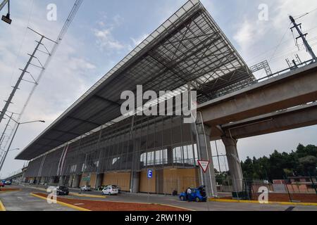 Toluca, Mexico. 15th Sep, 2023. September 15, 2023 Toluca, Mexico : Aspects of the inauguration of the first stage of the Mexico-Toluca Interurban Train, which will run from Zinacantepec to Lerma stations. on September 15, 2023 in Toluca, México. (Photo by Arturo Hernández/Eyepix Group/Sipa USA) Credit: Sipa USA/Alamy Live News Stock Photo