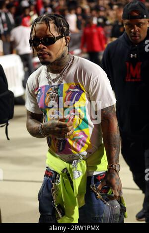 College Park, MD, USA. 15th Sep, 2023. Gervonta Davis Attends The Maryland vs UVA College Football Game In College Park, Maryland on September 15, 2023. Credit: Mpi34/Media Punch/Alamy Live News Stock Photo