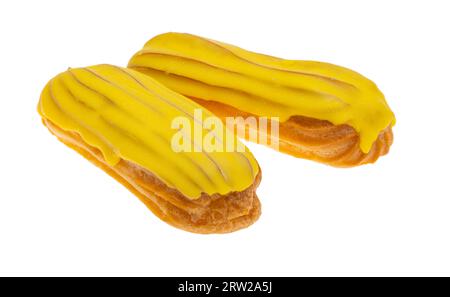 eclairs isolated on white background Stock Photo