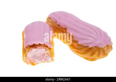 eclairs isolated on white background Stock Photo
