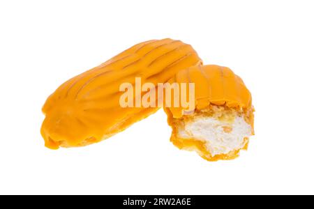 eclairs isolated on white background Stock Photo