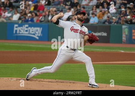 Cleveland Guardians starting pitcher Lucas Giolito delivers against the  Texas Rangers during the seventh inning of a baseball game in Cleveland,  Friday, Sept. 15, 2023. (AP Photo/Phil Long Stock Photo - Alamy