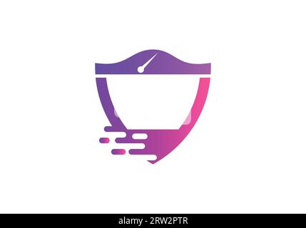Speed Logo Design. Modern Letter with Speed Logo Design Stock Vector