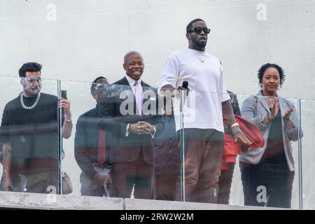 September 15, 2023, New York, New York, United States: Sean Combs At Empire State Building. (Credit Image: © Lev Radin/Pacific Press via ZUMA Press Wire) EDITORIAL USAGE ONLY! Not for Commercial USAGE! Stock Photo