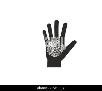 Hypnosis, hand, spiral icon. Vector illustration. Stock Vector