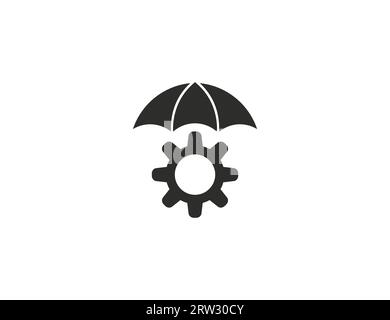 Risk management, warning icon. Vector illustration. Stock Vector
