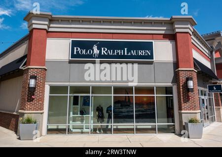 Polo Ralph Lauren designet outlet in Tanger Outlet shopping in Columbus Stock Photo