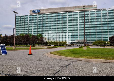 Dearborn, MI, USA. 16th Sep, 2023. The administrative headquarters for Ford Motor Company in Dearborn, Michigan, on September 16, 2023. Credit: Dee Cee Carter/Media Punch/Alamy Live News Stock Photo