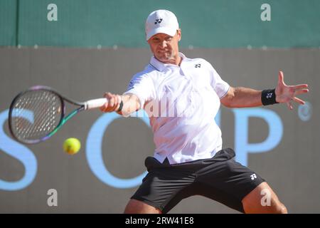 Ricardas Berankis (Lithuania). Davis Cup, Group Stage 2023. Stock Photo