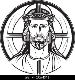 Incredible lovely vector art Holy Christ emblem Stock Vector Image ...