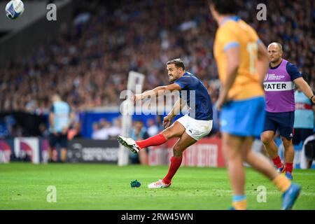 Paris, France. 14th Sep, 2023. Melvyn Jaminet during the Rugby union World Cup RWC 2023, Pool A match between France and Uruguay at Stade Pierre Mauroy on September 14, 2023 in Lille, France. Credit: Victor Joly/Alamy Live News Stock Photo