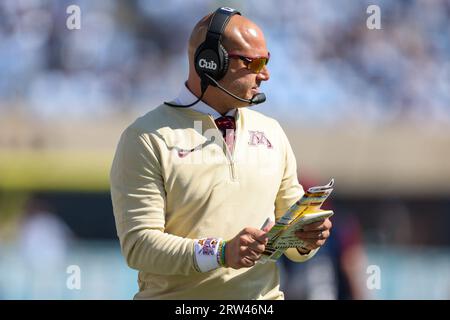 Chapel Hill, USA. 16th Sep, 2023. September 16, 2023: Minnesota Golden ...