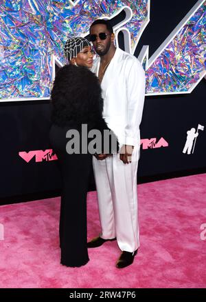 September 16, 2023, Newark, NJ, USA: Janice Combs and Sean Diddy Combs attend the 2023 MTV Video Music Awards at Prudential Center in Newark, New Jersey. (Credit Image: © Photo Image Press via ZUMA Press Wire) EDITORIAL USAGE ONLY! Not for Commercial USAGE! Stock Photo