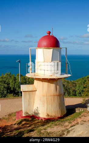 The lighthouse on grassy hill near the town of Cooktown, Cape York Peninsula , Queensland , Australia . Stock Photo