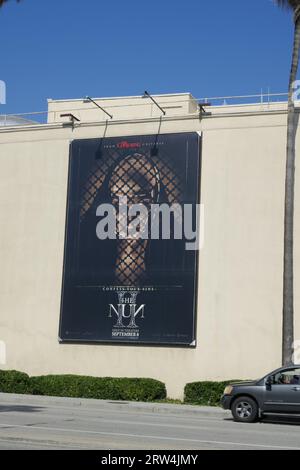 Burbank, California, USA 14th September 2023 The Nun 2 Billboard at Warner Bros. Studios on September 14, 2023 in Burbank, California, USA. Photo by Barry King/Alamy Stock Photo Stock Photo