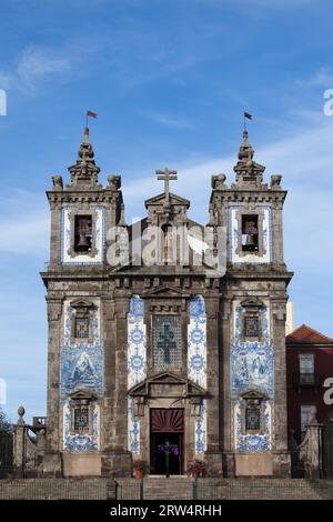 Church of Saint Ildefonso (Igreja de Santo Ildefonso) in Porto, Oporto, Portugal, Baroque style 18th century architecture Stock Photo