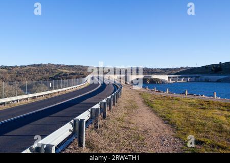Jindabyne Dam as part of the Snowy Mountains Hydo-Electric scheme in New South Wales, Australia Stock Photo