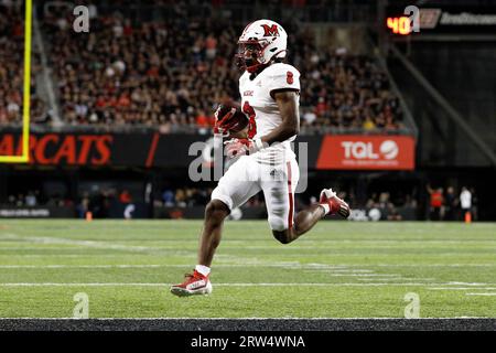 CINCINNATI, OH - SEPTEMBER 16: Miami (Oh) Redhawks Defensive Back Silas ...