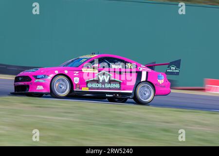 Melbourne, Australia, 17 September, 2023. Zane Morse (11) driving Ford Mustang for Turps Tippers - Super2 during Dunlop Series at the Penrite Oil Sandown 500 at the Sandown International Raceway on September 17, 2023 in Melbourne, Australia. Credit: Santanu Banik/Speed Media/Alamy Live News Stock Photo