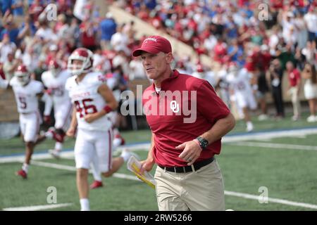 September 16, 2023:.Oklahoma Sooners head coach Brent Venables runs on the field before the start of the NCAA Football game between the Oklahoma Sooners and the Tulsa Golden Hurricane at H.A. Chapman Stadium in Tulsa, OK. Ron Lane/CSM Stock Photo