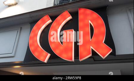 Bordeaux , France - 09 12 2023 : CGR cinemas logo brand and text sign of cinema largest French operator in number of establishments Stock Photo