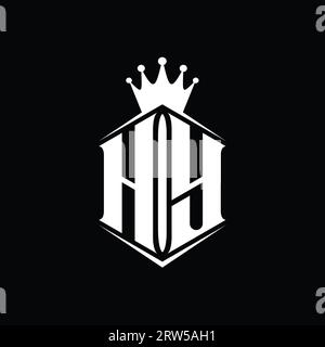 HY Logo monogram shield sharp half round shape vector images design ...