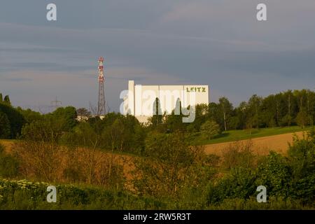 Neckarsulm, Germany - May 7, 2023: View of the Leitz company building. Selective sharpening. Stock Photo