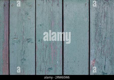 Boards with old green paint background Stock Photo
