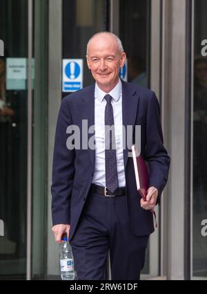 London, England, UK. 17th Sep, 2023. London, United Kingdom. September 17 2023. Shadow Chancellor of the Duchy of Lancaster Pat McFadden is seen outside BBC as he appears on SundayWith Laura Kuenssberg show.Credit: Tayfun Salci/Alamy Live News. (Credit Image: © Tayfun Salci/ZUMA Press Wire) EDITORIAL USAGE ONLY! Not for Commercial USAGE! Stock Photo