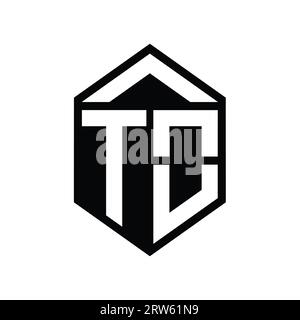 AS Letter Logo monogram simple hexagon shield shape isolated style ...