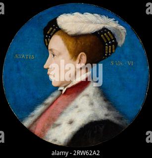 Edward VI, 1537 – 1553, When Duke of Cornwall, Artist: Workshop of Hans Holbein the Younger ca. 1545; reworked 1547 or later Stock Photo