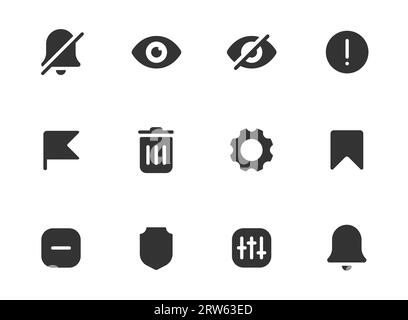 user interface web icons isolated Stock Vector