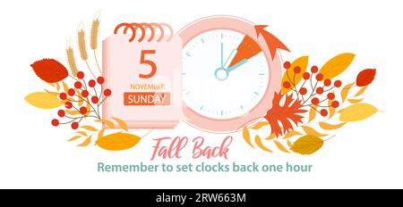 End of summer time, shift, clock, change Stock Photo - Alamy