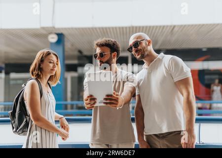 Collaborating Executives Discussing Marketing Partnership and Business Growth Stock Photo