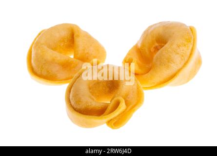dry ravioli isolated on white background Stock Photo