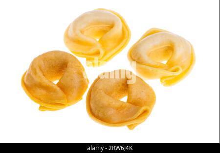 dry ravioli isolated on white background Stock Photo