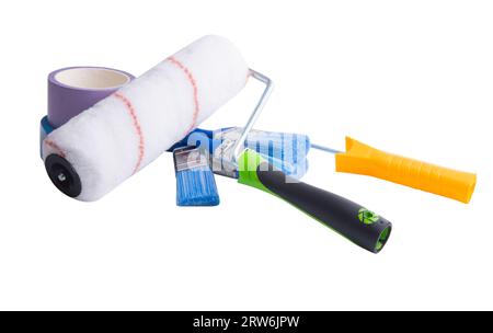 painting tools isolated on white background Stock Photo