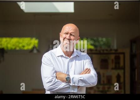 Businesman working from home Stock Photo