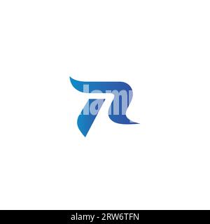 R Logo Design. Letter R Modern Logo Design Stock Vector