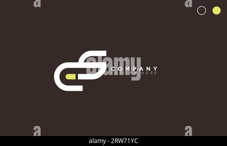 ES Alphabet letters Initials Monogram logo Stock Vector
