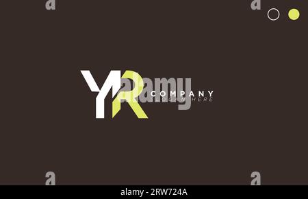 YR Alphabet letters Initials Monogram logo Stock Vector