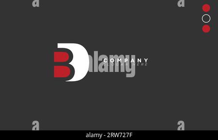 BD Alphabet letters Initials Monogram logo Stock Vector