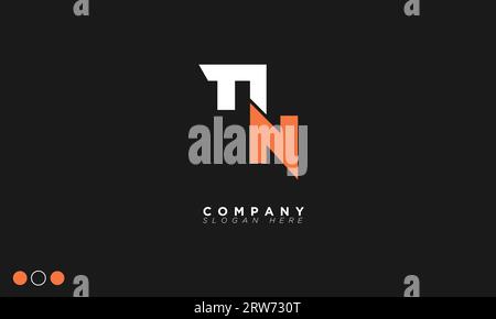 TN Alphabet letters Initials Monogram logo Stock Vector