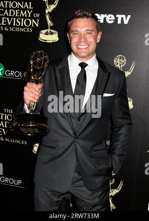Beverly Hills, USA. 17th Sep, 2023. Emmy winning “The Young and the Restless” and “General Hospital” actor Billy Miller, 43, died in Los Angeles, California on September 15, 2023. A cause of death is not known. -------------------------------------------------- Billy Miller 41st Annual Daytime Emmy Awards - Press Room - Held at the Beverly Hilton Hotel Hotel on June 22, 2014. © Steven Bergman/AFF-USA.com Credit: AFF/Alamy Live News Stock Photo