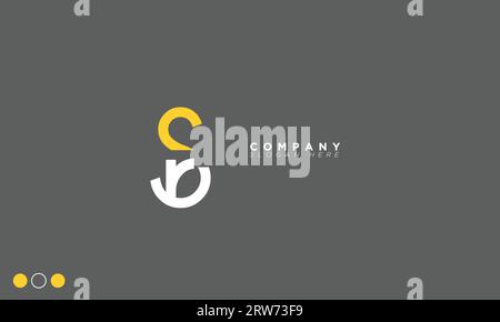 SR Alphabet letters Initials Monogram logo Stock Vector