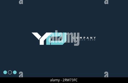 YD Alphabet letters Initials Monogram logo Stock Vector