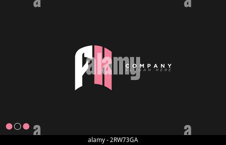 FK Alphabet letters Initials Monogram logo Stock Vector