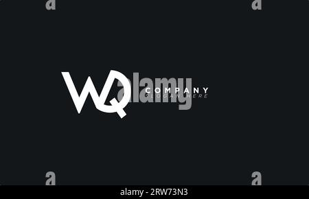 WQ Alphabet letters Initials Monogram logo Stock Vector